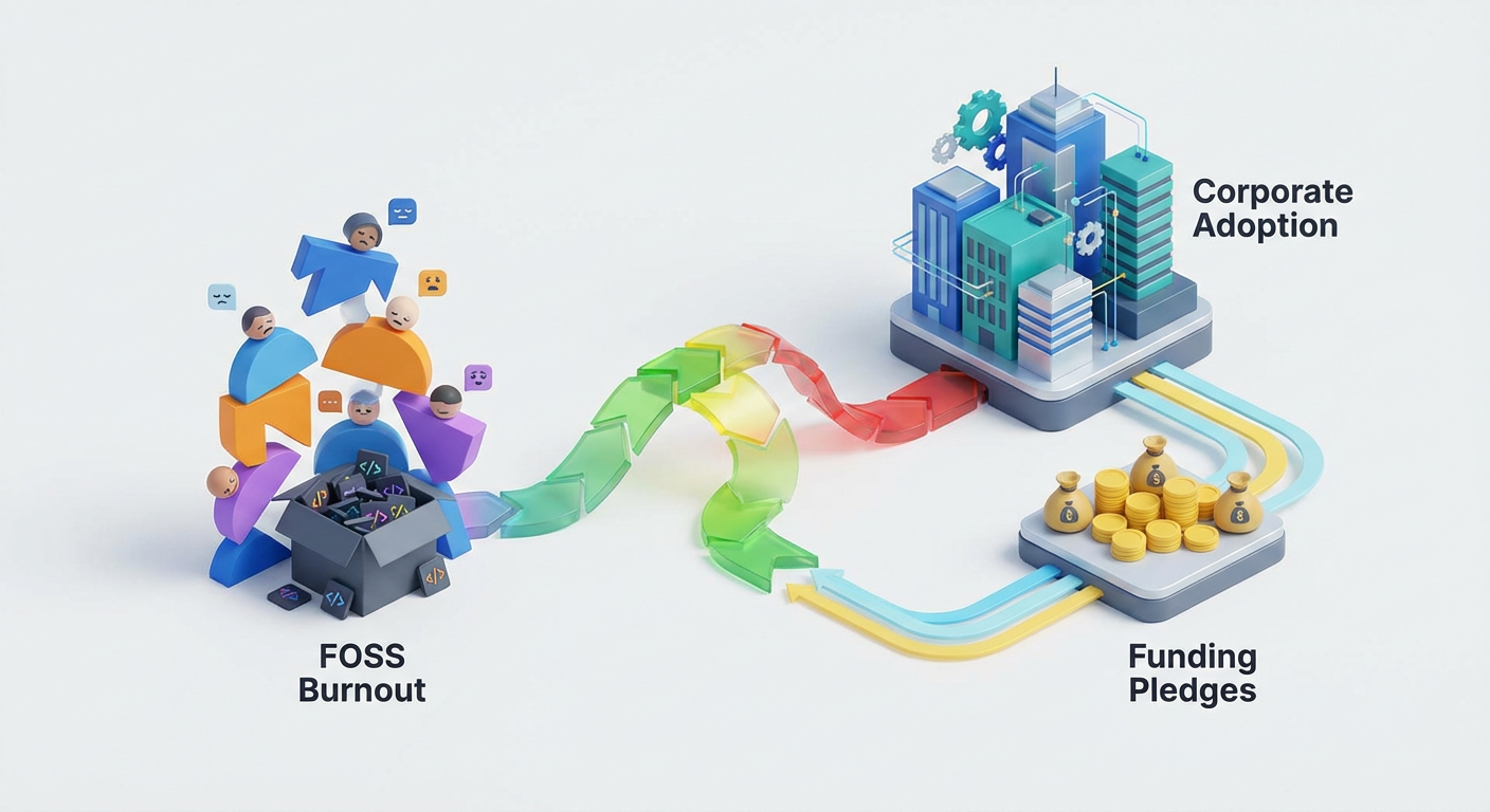 Illustration for The Real Picture on Open source software sustaining modern infrastructure